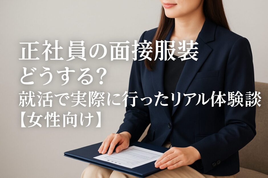 女性向け正社員・派遣の面接服装イメージイラスト